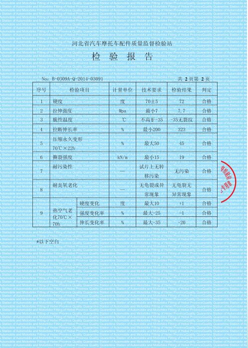 檢(jian)驗(yàn)報告